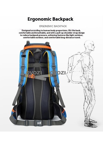 Ovozı Açık Sırt Çantası Yürüyüş Çantası Yürüyüş Spor Çantası Büyük Kapasiteli Seyahat Çantası (Yurt Dışından) fırsatları