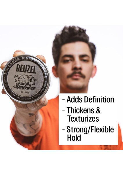 Concrete Hold Matte Pomade Erkekler Için Saç Şekillendirici Krem 35gr