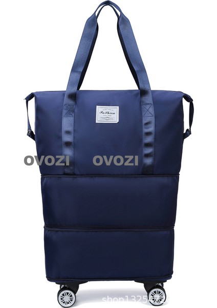 Ovozı Büyük Kapasiteli Seyahat Çantası Kullanışlı Saklama Çantası Katlanabilir ve Genişletilebilir Tekerlek Çıkarılabilir (Yurt Dışından)