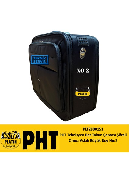 Teknisyen Bez Takım Çantası Şifreli Omuz Askılı Büyük Boy No:2 PLT2800151 modelleri