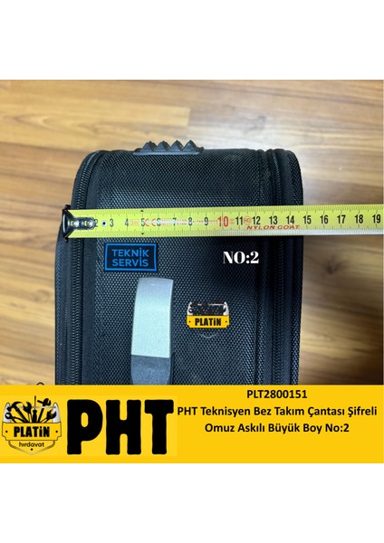Teknisyen Bez Takım Çantası Şifreli Omuz Askılı Büyük Boy No:2 PLT2800151