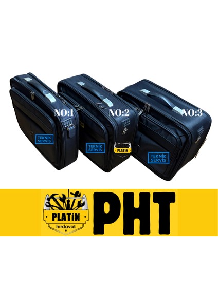 Teknisyen Bez Takım Çantası Şifreli Omuz Askılı Büyük Boy No:2 PLT2800151