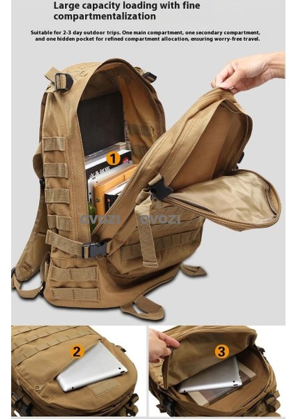 Ovozı Açık Sırt Çantası Yürüyüş Çantası Yürüyüş Spor Çantası Büyük Kapasiteli Seyahat Çantası (Yurt Dışından) fırsatları