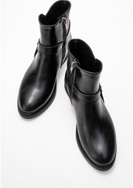 Yan Tokalı Kadın Bot Siyah Cilt indirimleri