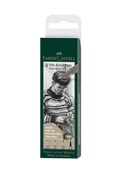 Pen Çizim Seti, 4 Lü (S, F, M, B Uç), Suya ve Solmaya Dayanıklı, Kalıcı Mürekkep, Farklı Uç Kalınlıkları modelleri