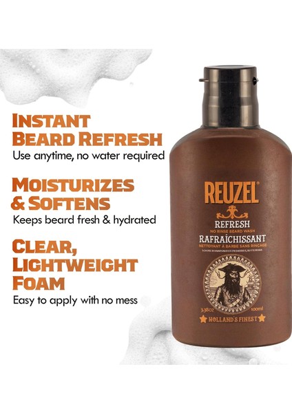 Refresh No Rinse Beard Wash Sakal Ve Bıyık Yıkama Jeli 100ml fiyatları