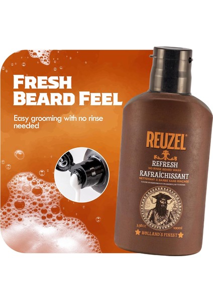 Refresh No Rinse Beard Wash Sakal Ve Bıyık Yıkama Jeli 100ml indirimleri