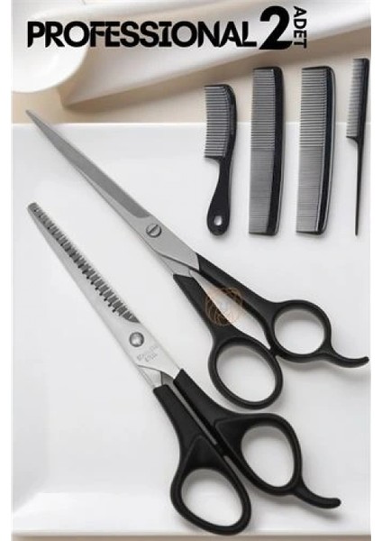 Berber Makas Ara Makas Seti Profesyonel 6.5 inç Çelik