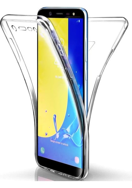 J6 Kılıf 6 Tarafı Tam Full Koruma 360 Clear Soft Şeffaf