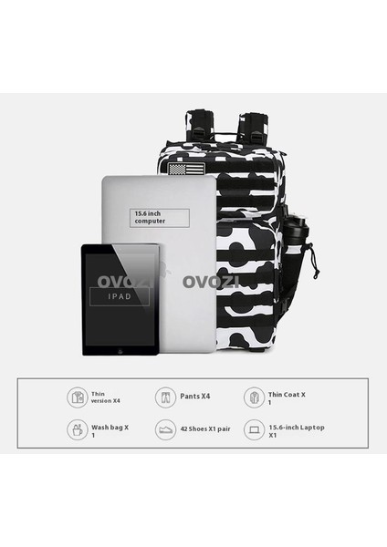 Ovozı 43*30*28CM Dağcılık Çantası 35L Büyük Kapasiteli Açık Hava Yürüyüş Spor Omuz Çantası (Yurt Dışından) fırsatları