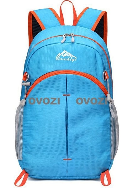 Ovozı 44CM Katlanabilir Büyük Kapasiteli Bisiklet Çantası 25L Açık Yürüyüş Dağcılık Çantası Seyahat Eğlence Sırt Çantası (Yurt Dışından)