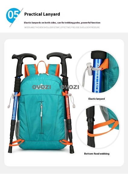 Ovozı 44CM Katlanabilir Büyük Kapasiteli Bisiklet Çantası 25L Açık Yürüyüş Dağcılık Çantası Seyahat Eğlence Sırt Çantası (Yurt Dışından) fiyatları