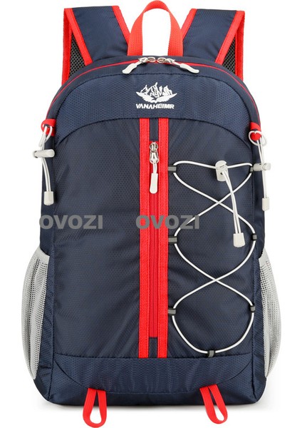 Ovozı 44CM Katlanabilir Büyük Kapasiteli Bisiklet Çantası 25L Açık Yürüyüş Dağcılık Çantası Seyahat Eğlence Sırt Çantası (Yurt Dışından)