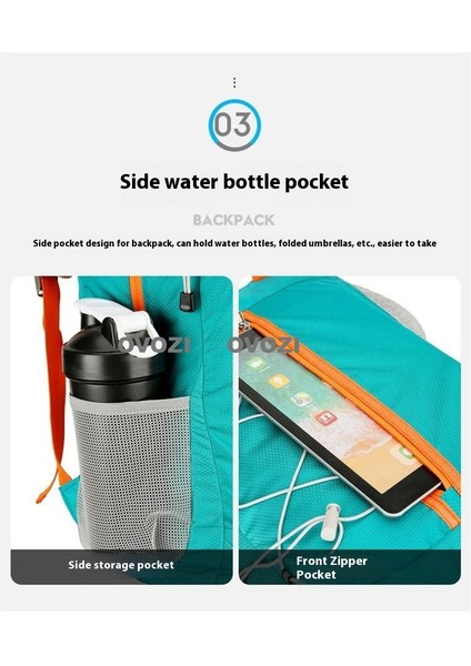 Ovozı 44CM Katlanabilir Büyük Kapasiteli Bisiklet Çantası 25L Açık Yürüyüş Dağcılık Çantası Seyahat Eğlence Sırt Çantası (Yurt Dışından) fiyatları