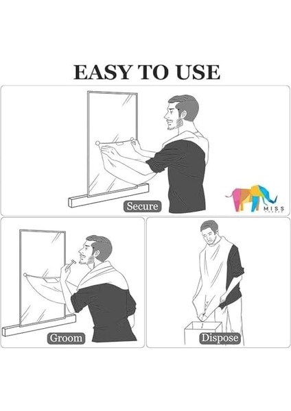 Saç Sakal Yemek Örtüsü Duş Temizlik Önlüğü Aparat Aynaya Veya Asılabilir Fonksiyonel Sakal Önlüğü fiyatları