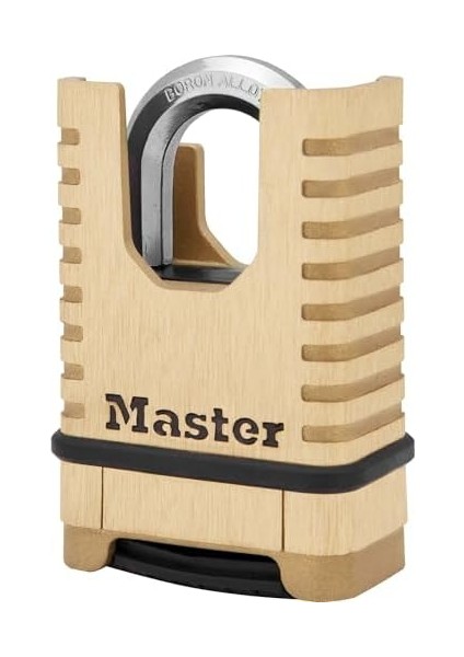 Ağır Hizmet Tipi Katı Pirinç Asma Kilit [şifreli Kilit] M1177EURD - Paslanmaya Dayanıklı, Çok Dayanıklı ve Su Geçirmez fiyatları