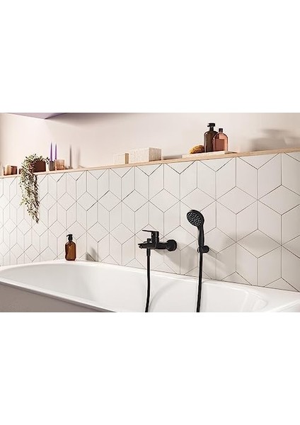 Start 100 El Duşu 2 Akışlı (Yağmur ve Jet) Kireç Önleyici Sistem, -Duş Başlığı, Mat Siyah, 279462430 modelleri