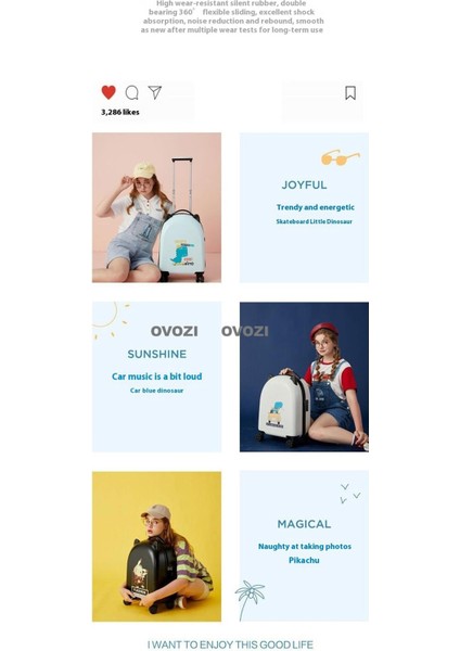 Ovozı 52*35*23CM Çocuk Kombinasyon Bagajı Seyahat Bagajı (Yurt Dışından) fırsatları