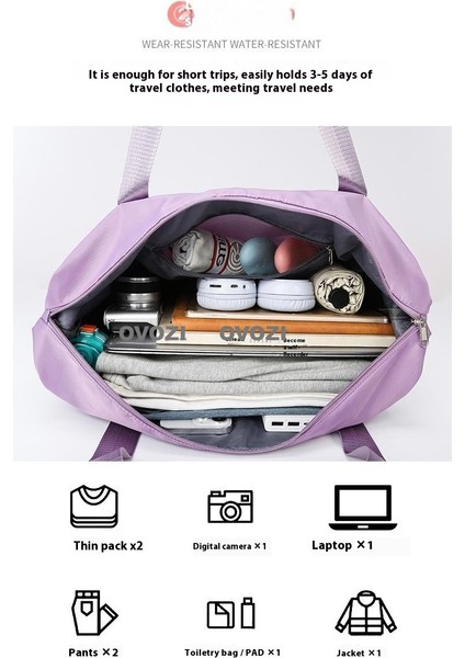 Ovozı Büyük Kapasiteli Seyahat Çantası Kullanışlı Saklama Çantası Katlanabilir ve Genişletilebilir Tekerlek Çıkarılabilir (Yurt Dışından) indirimleri