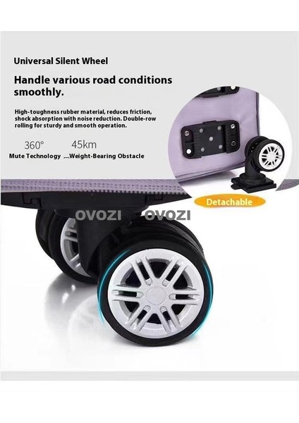 Ovozı 3 Genişletilebilir ve Katlanabilir Büyük Kapasiteli Seyahat Çantası El Organizatörü Tekerlekler Çıkarılabilir (Yurt Dışından) fırsatları