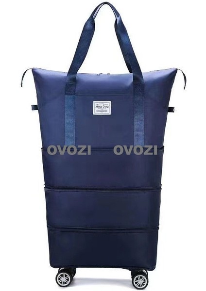 Ovozı 3 Genişletilebilir ve Katlanabilir Büyük Kapasiteli Seyahat Çantası El Organizatörü Tekerlekler Çıkarılabilir (Yurt Dışından)