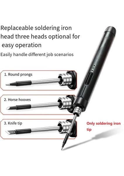 3pc C210 Lehimleme Demir Uç USB Lehimleme Demir Uç 5V Pil Lehimleme Demir Uç Um (Yurt Dışından) fiyatları