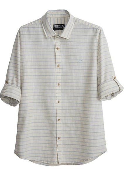 Erkek Mavi Çizgili Gömlek