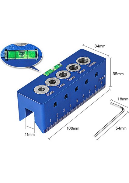 Ahşap Işleme Düz Delik Sondaj Bulucu 6 7 7 8 9 10 mm Seviye Dikey Sondaj Makinesi Fikstür Log Tenon Pin Aracı (Yurt Dışından) fırsatları