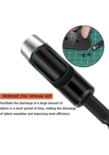 6pcs Hollow Punch Set Matkap Bitler -Leather Del Punch Aracı Esnek Matkap Bitleri Uzatma Altıgen Saplama Matkap Bit Seti (Yurt Dışından) modelleri