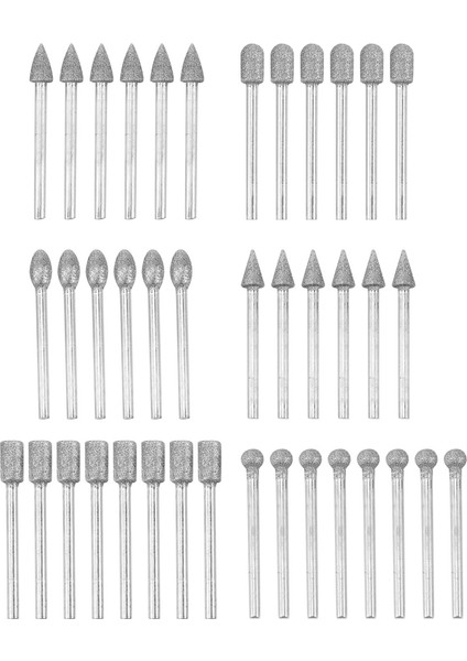 40 Adet Elmas Burr Bitleri Taş Oyma Seti Dremel Rotary Aleti Için 1/8 Inç Şafak (Yurt Dışından) fiyatları
