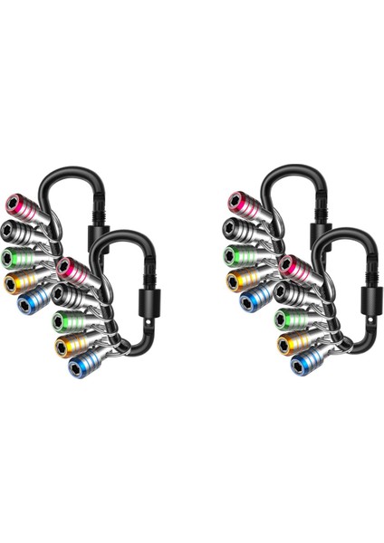 2x Bit Tutucu Anahtarlık 20PCS 1/4 Hex Shank Etki Matkap Bit Anahtarlık Hızlı Değişim Bağlantı Tutucu Matkap Vidalı Adaptör (Yurt Dışından)