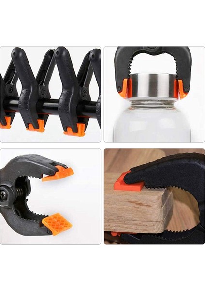 24 Adet F-Kelepçeleri Kelepçe Kiti Hızlı Serbest Bırakma Vidası Kelepçeleri Kelepçeler Kelepçe Kümeleri-Bir El Diy El Alet Kiti (Yurt Dışından)