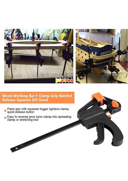 24 Adet F-Kelepçeleri Kelepçe Kiti Hızlı Serbest Bırakma Vidası Kelepçeleri Kelepçeler Kelepçe Kümeleri-Bir El Diy El Alet Kiti (Yurt Dışından) indirimleri