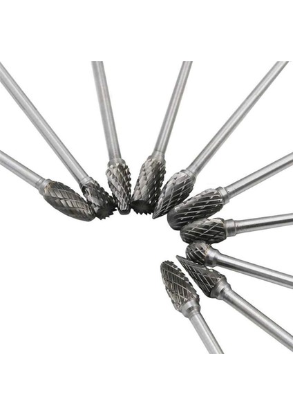 40PC 4 Inç Uzunluğunda Çift Kesilmiş Tungsten Katı Karbür Döner Çapak Seti 1/8 Inç (3mm) Shank Bükülme Matkap Ucu Döner Aletler (Yurt Dışından) indirimleri