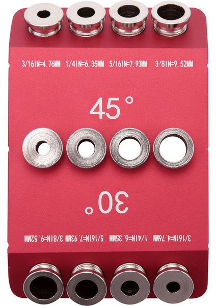 30/45/90 ° Açılı Matkap Deliği Kılavuzu Açılı ve Düz Delik Için Jig Kablo Korkuluk Gecikme Vidalı Sondaj Şablonu 2pcs (Yurt Dışından) modelleri