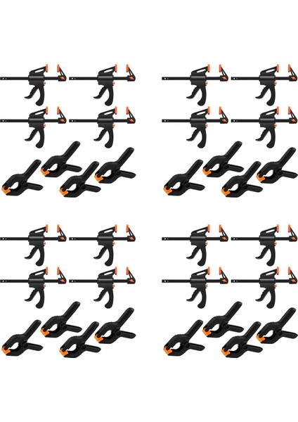 32 Parça F-S-Splamps Kelifi Kiti Hızlı Bölüm Vida Kelifleri Kelipler Kelifler Set Kelifleri-One El Dıy El Alet Kiti (Yurt Dışından)