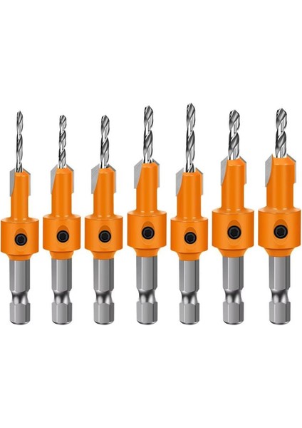 7pcs Altıgen Shank Ahşap Karşı Kafalar Matkap Gizli Vidalı Delik Çift Kenarlı Sondaj Sayacı Kafa Matkap (Yurt Dışından) indirimleri