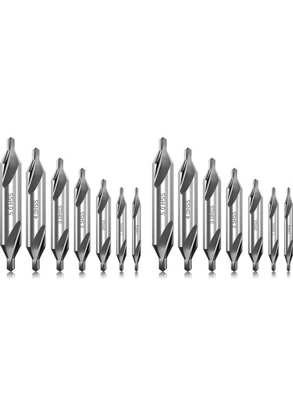 14 Pcs Center Matkap Bitleri Set 60 Derece Açı Matkap Bitleri Kit Metal Işleme Için Counterk Araçları (Yurt Dışından)