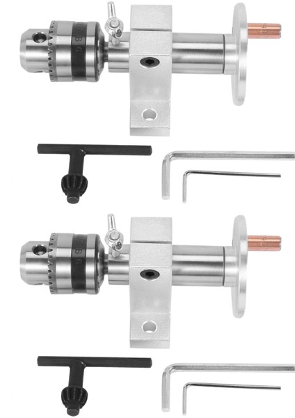 Mini Torna Makinesi Döner Merkez Ağaç Işleme Aracı Için Chuck Dıy Aksesuarları ile 2x Canlı Torna Merkezi Başkanı (Yurt Dışından)