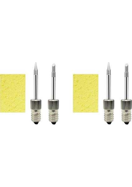 2x Lehim Uçları USB Lehimleme Demir Kafası Değiştirme Lehimleme Demir Uçları E10 Arayüzü Için Kaynak Kafası (Tip B+Tip C) (Yurt Dışından)
