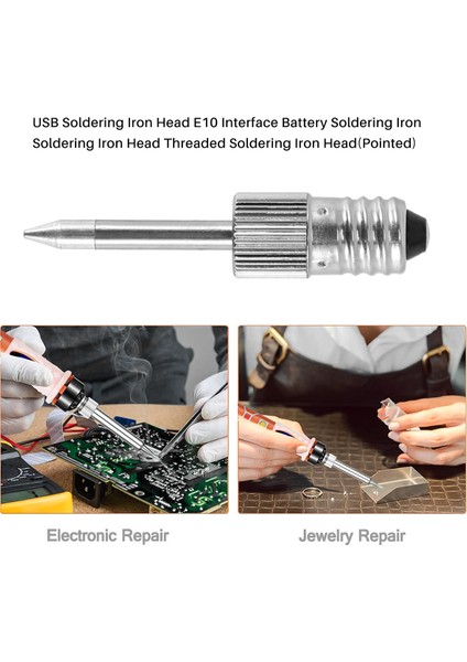 USB Lehimleme Demir Kafası E10 Arayüz Pil Lehimleme Demir Lehimleme Demir Kafa Dişli Havalandırmalı Havalandırma Demir Kafa (Saçlı) (Yurt Dışından) indirimleri