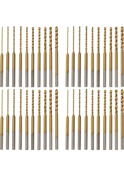 Mikro Twist Matkap Bit Seti-40 Pcs 0 6mm-2 2mm Küçük Matkap Bit 2 35 Saf Hss Mini Gravür Matkap Bitleri Delik Sondaj Aracı (Yurt Dışından)