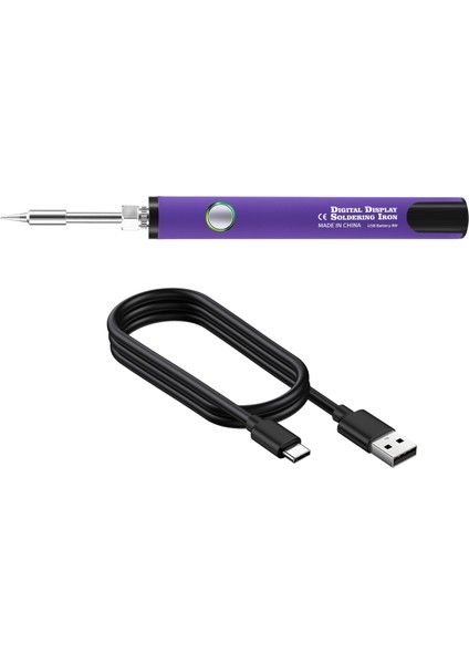 510 Iplik Mini Lehimleme Demir Kiti 3 Şaraplı Ayarlanabilir Voltaj Havalandırma Demir Ipucu 650MAH USB Şarj Edilebilir Menekşe (Yurt Dışından) fiyatları
