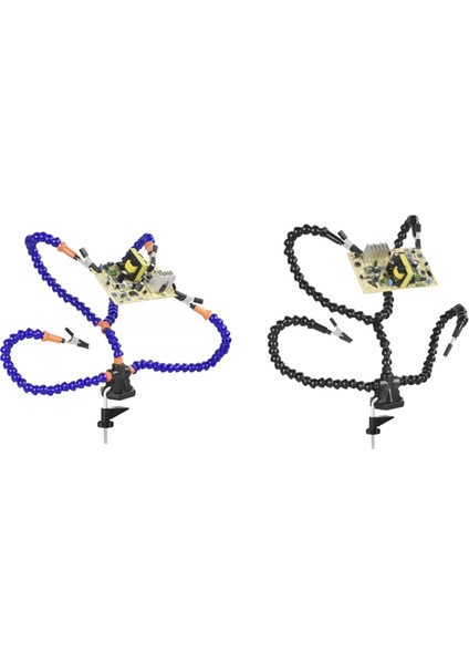 Braket Onarım Aracı ile Ayarlanabilir Pcb Için Klipsli Lehim Istasyonu Braketi Evrensel Kol Dört Pençe Lehimleme Istasyonu (Yurt Dışından)