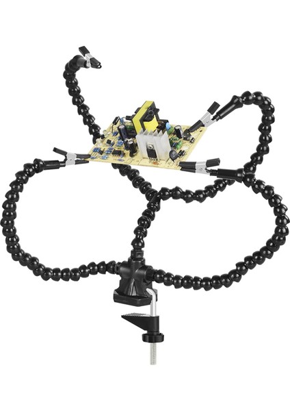 Braket Onarım Aracı ile Ayarlanabilir Pcb Için Klipsli Lehim Istasyonu Braketi Evrensel Kol Dört Pençe Lehimleme Istasyonu (Yurt Dışından) fiyatları