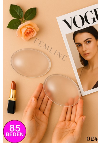 Yapışkanlı Şeffaf Silikon Sütyen – Toparlayıcı Mayo & Bikini Göğüs Pedi