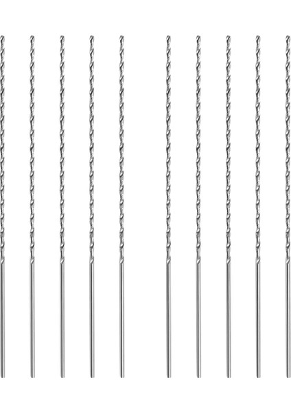 10X Hss Düz Şaft 4mm Twist Head 300MM Uzun Matkap Bit Gümüş Tonu (Yurt Dışından)