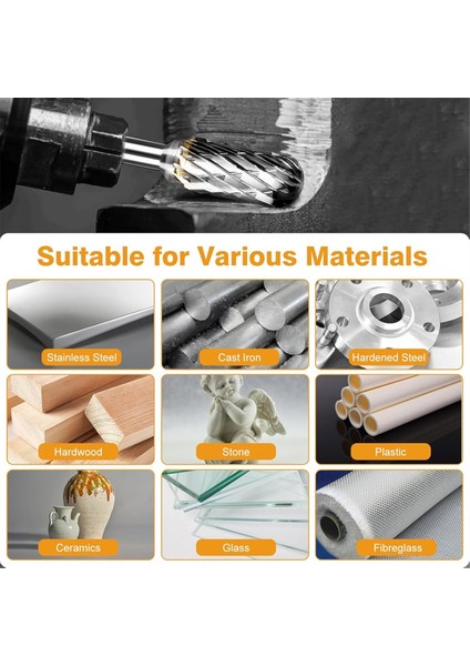 20PCS 1/8in Şaftlı Karbür Burr Seti Tungsten Karbür Kalıbın Taşlama Bitleri Ahşap Oyma Kesme Sondajı (Yurt Dışından) indirimleri