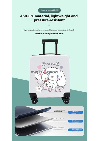 Ovozı 39*35*23CM Çocuk Kombinasyon Bagajı Seyahat Bagajı (Yurt Dışından) fırsatları