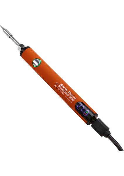 510 Iplik Mini Lehimleme Demir Kiti 3 Şaraplı Ayarlanabilir Voltaj Havalandırma Demir Ipucu 650MAH USB Şarj Edilebilir Turuncu (Yurt Dışından) modelleri